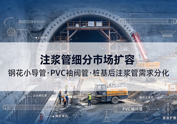 开福注浆管细分市场扩容，隧道钢花小导管、PVC 袖阀管、桩基后注浆管需求分化